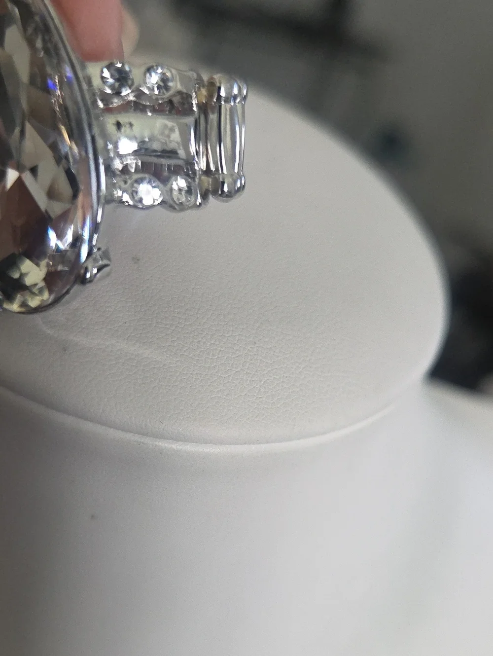 Paparazzi Dining On Dazzle White Ring NWT